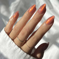 Lisawu Ros茅 press-on nails manicure lifestyle photo