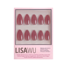 Rosé press-on nails with glossy finish