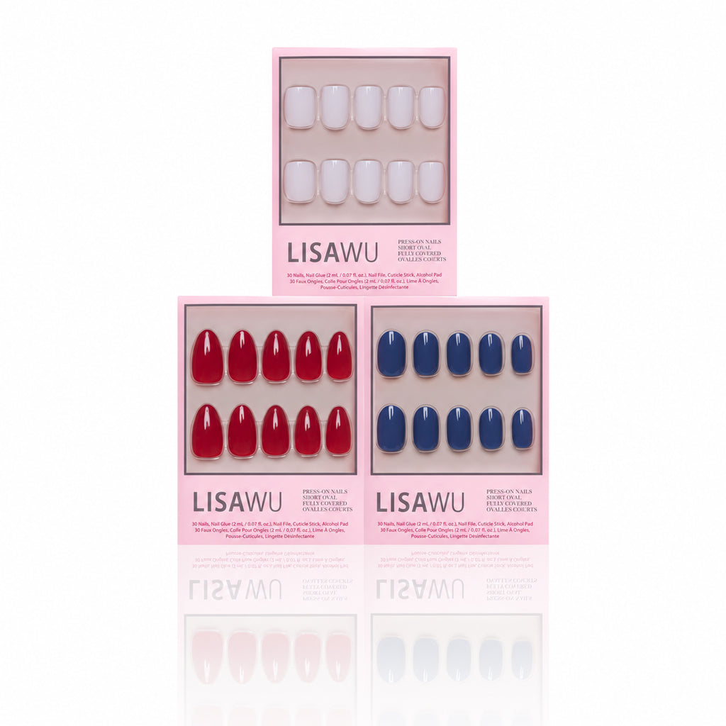 Royal Decadence press-on nails in blue shade