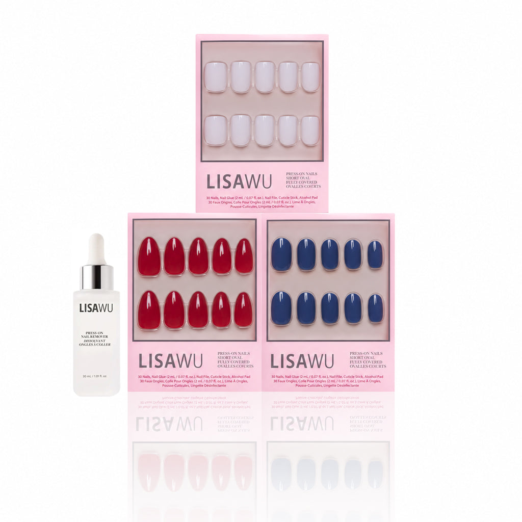 Royal Decadence press-on nails in white shade