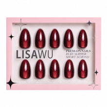 Ruby Slipper press-on nails with matte finish
