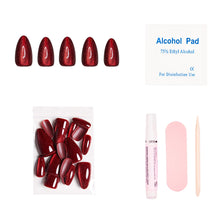 Ruby Slipper press-on nails with velvet finish