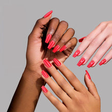 Runway Red press-on nails with glazed finish