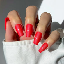 Runway Red press-on nails in red shade