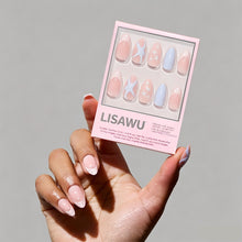 Salty Waves press-on nails in green shade