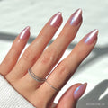 Seaspell press-on nails in pink shade