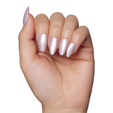 Selenite press-on nails with velvet finish
