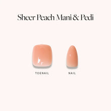 Sheer Peach Mani Pedi press-on nails in nude shade