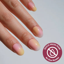 Sherbert press-on nails in pink shade