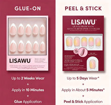 Sherbert press-on nail bundle - full set view