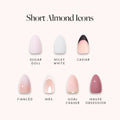 Lisawu Short Almond Icons press-on nail bundle style selection