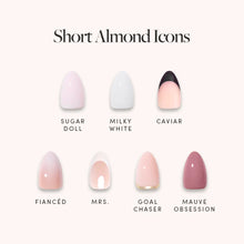 Lisawu Short Almond Icons press-on nail bundle style selection