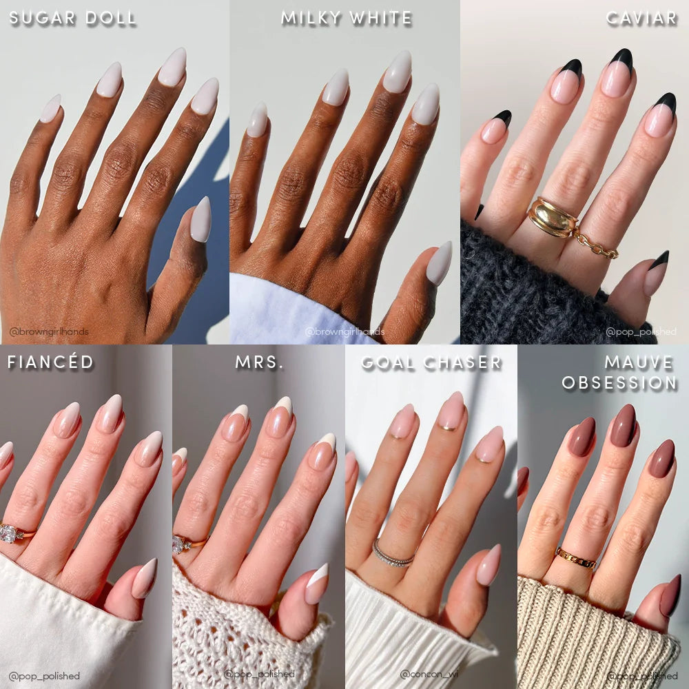 Lisawu Short Almond Icons press-on nail bundle manicure lifestyle photo