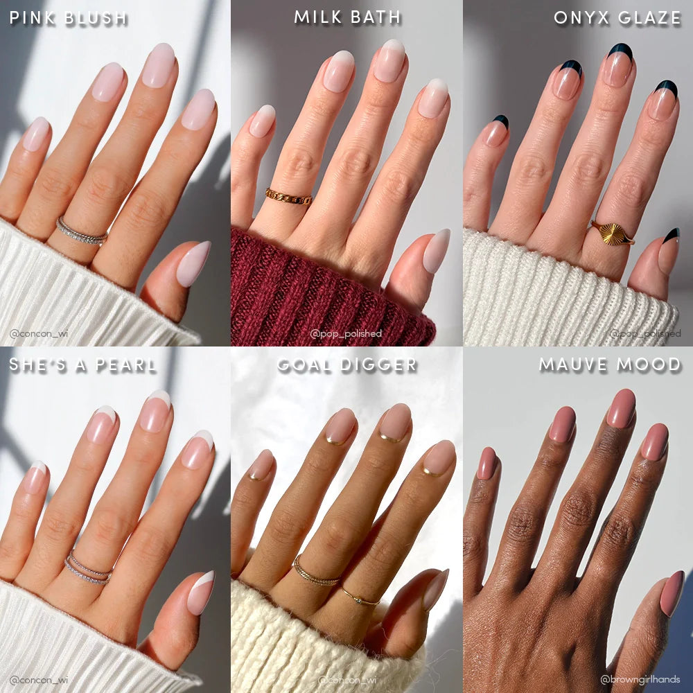 Lisawu Short Round Icons press-on nail bundle manicure lifestyle photo