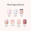 Lisawu Short Squoval Icons press-on nail bundle style selection