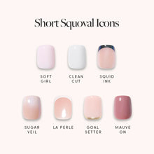 Lisawu Short Squoval Icons press-on nail bundle style selection