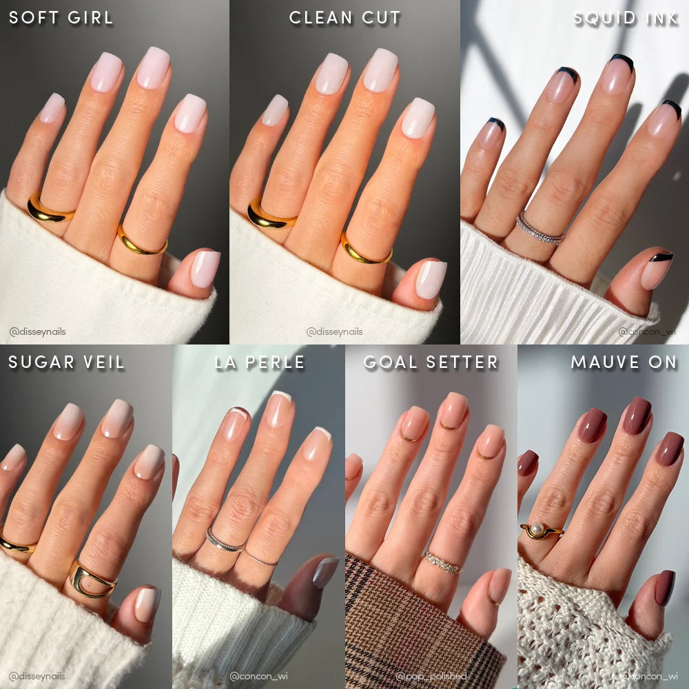 Lisawu Short Squoval Icons press-on nail bundle manicure lifestyle photo