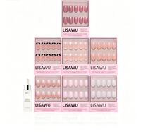 Short Squoval Icons press-on nails in nude shade