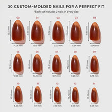 Sicilian Sun press-on nail design - velvet style detail