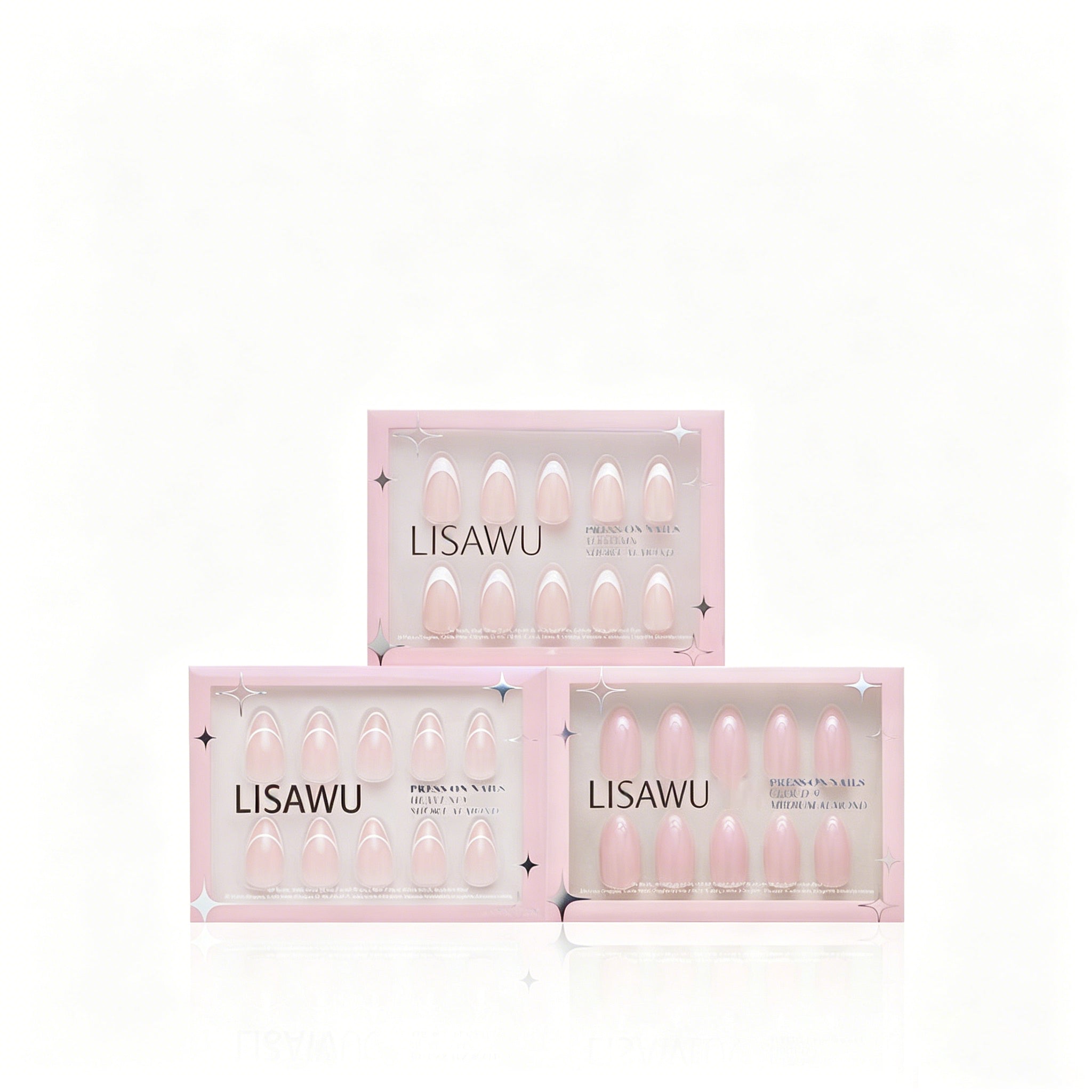 Simple & Clean press-on nails in pink shade