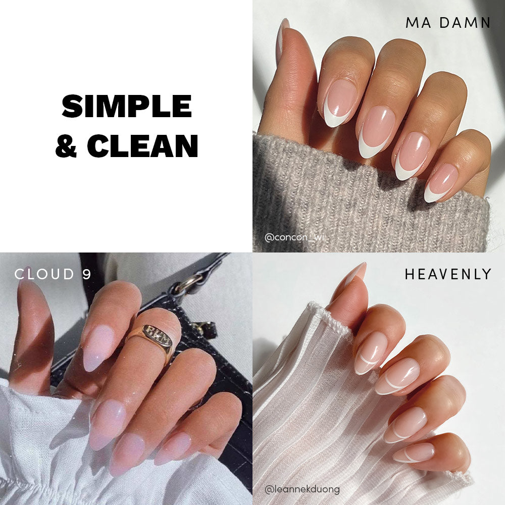 Simple & Clean press-on nails in nude shade