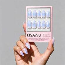 Sky Berry press-on nails in white shade