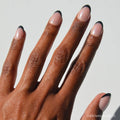 Smoke Salt press-on nails in black shade