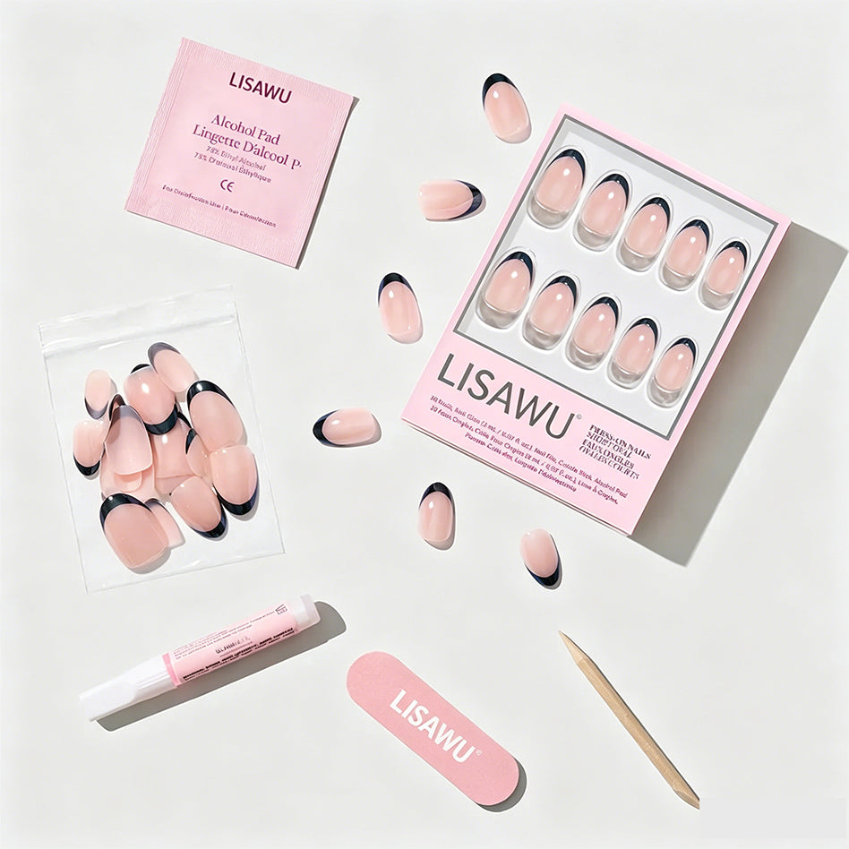 Smoke Salt press-on nails in nude shade