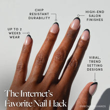 Smoke Salt press-on nails with glazed finish