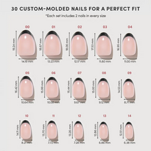 Smoke Salt press-on nails with glossy finish