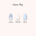 Lisawu Snow Play press-on nail bundle style selection