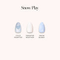 Lisawu Snow Play press-on nail bundle style selection