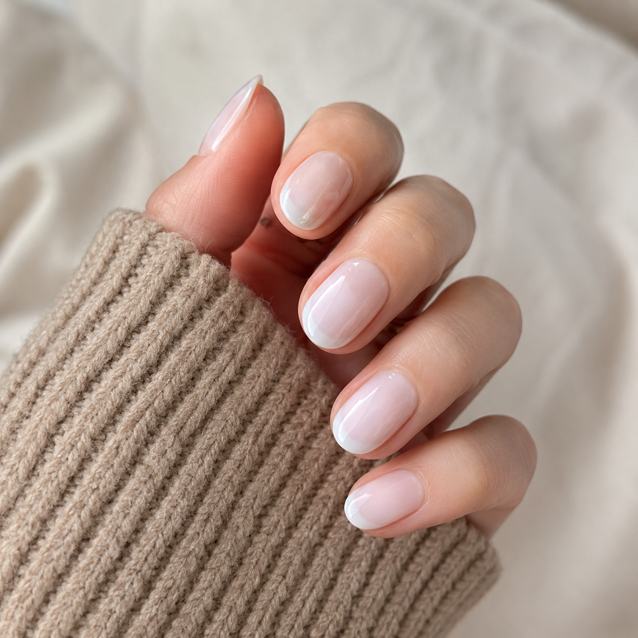 Soft French Aura Press-On Nails press-on nails product detail