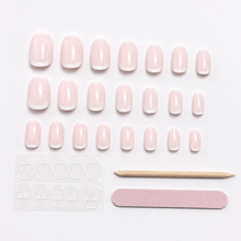 Soft French Aura Press-On Nails press-on nail bundle - full set view