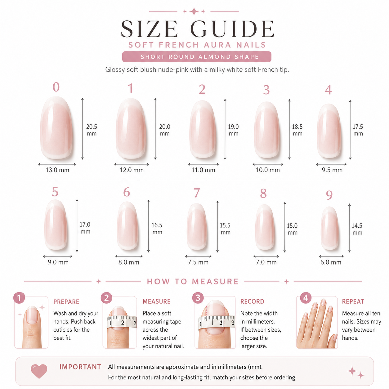 Soft French Aura Press-On Nails press-on nails product detail