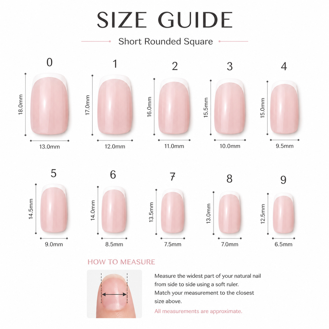 Soft Pink French Tip Press-On Nails press-on nails product detail