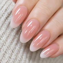 Soft Pink Ombre French Press-On Nails press-on nail bundle - full set view