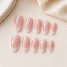 Soft Pink Ombre French Press-On Nails press-on nail bundle - full set view