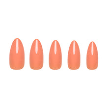 Soft Tangerine press-on nails in soft orange shade with glossy finish perfect for natural stylish nail look