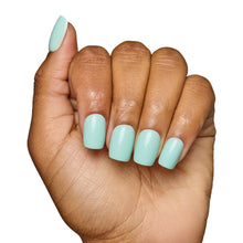 Soft teal press-on nails with smooth glossy finish stylish nail set for everyday wear