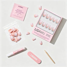 Soft Whip press-on nails in white shade