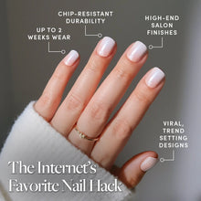 Soft Whip press-on nails with glazed finish