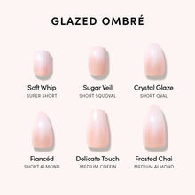 Soft Whip press-on nail design - ombre style detail
