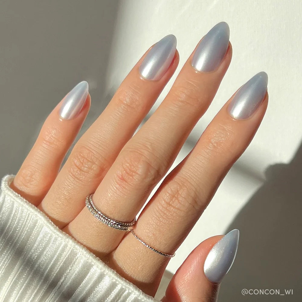 Something Blue press-on nails in blue shade
