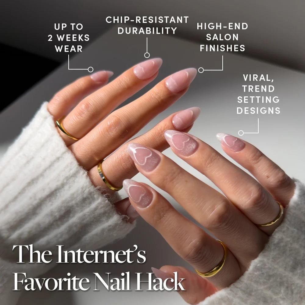 Soulmate Energy press-on nails - almond shape, short length