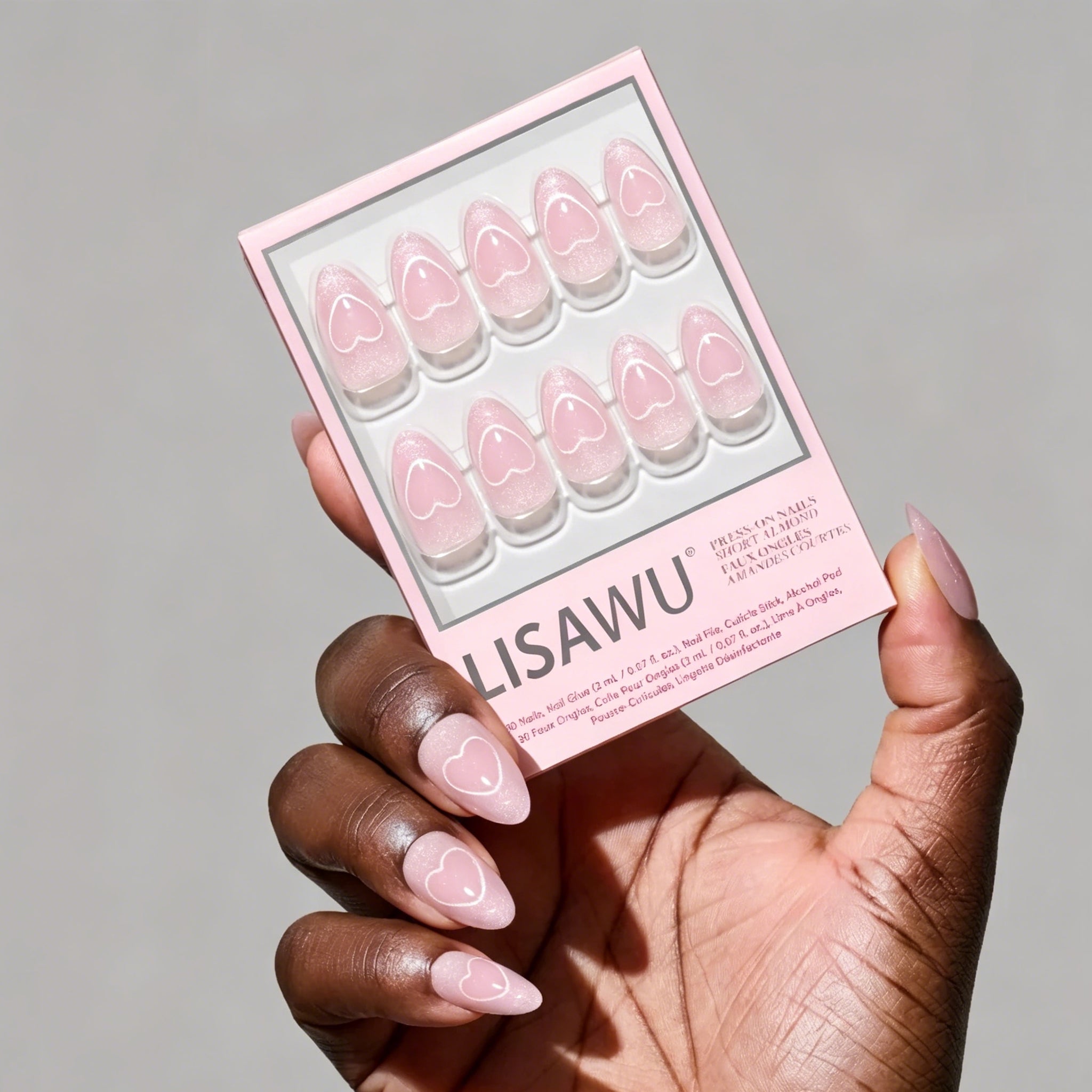 Soulmate Energy press-on nails in pink shade