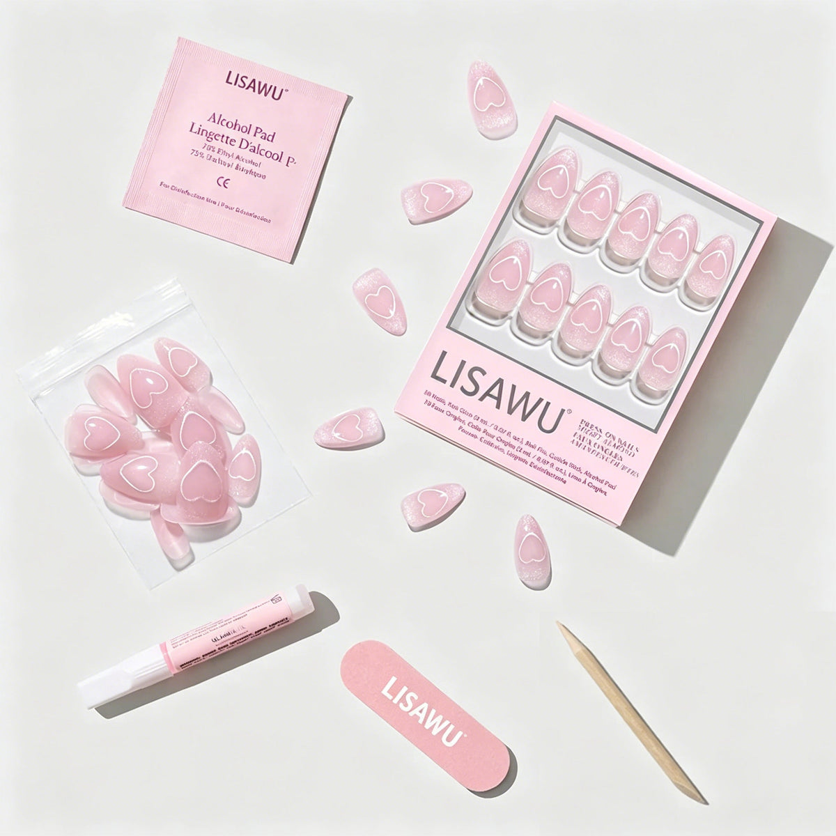 Soulmate Energy press-on nails with velvet finish