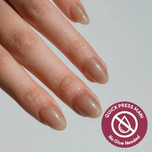 Sparkly Brown press-on nails in brown shade