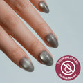 Sparkly Moss press-on nails in green shade