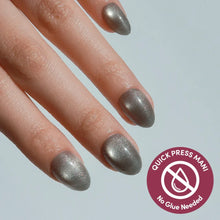 Sparkly Moss press-on nails in green shade